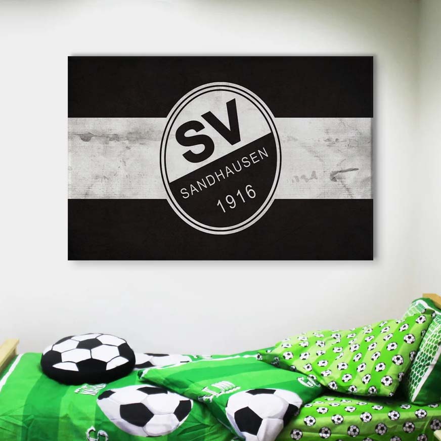 SV Sandhausen Schwarz-Weiß Leinwandbilder – Bild 4