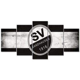 SV Sandhausen Schwarz-Weiß Leinwandbilder