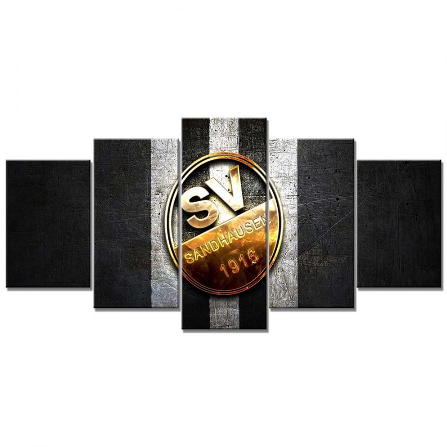 SV Sandhausen Schwarz-Weiß Metall Leinwandbilder – Bild 6