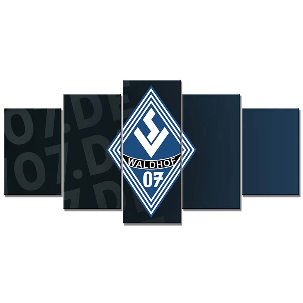 SV Waldhof Mannheim 07 Schwarz-Blauer Hintergrund 03 SVW Leinwandbilder