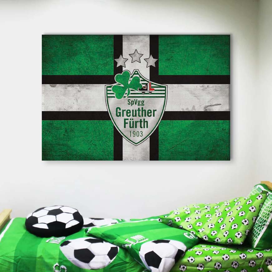 SpVgg Greuther Fürth Grün Leinwandbilder – Bild 4