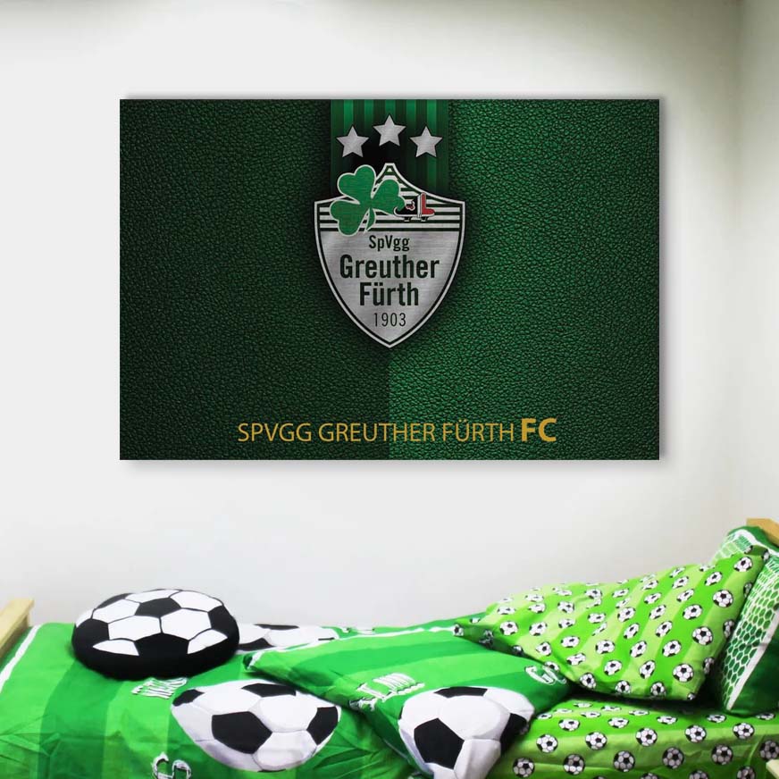 SpVgg Greuther Fürth Grünes Leder Leinwandbilder – Bild 4