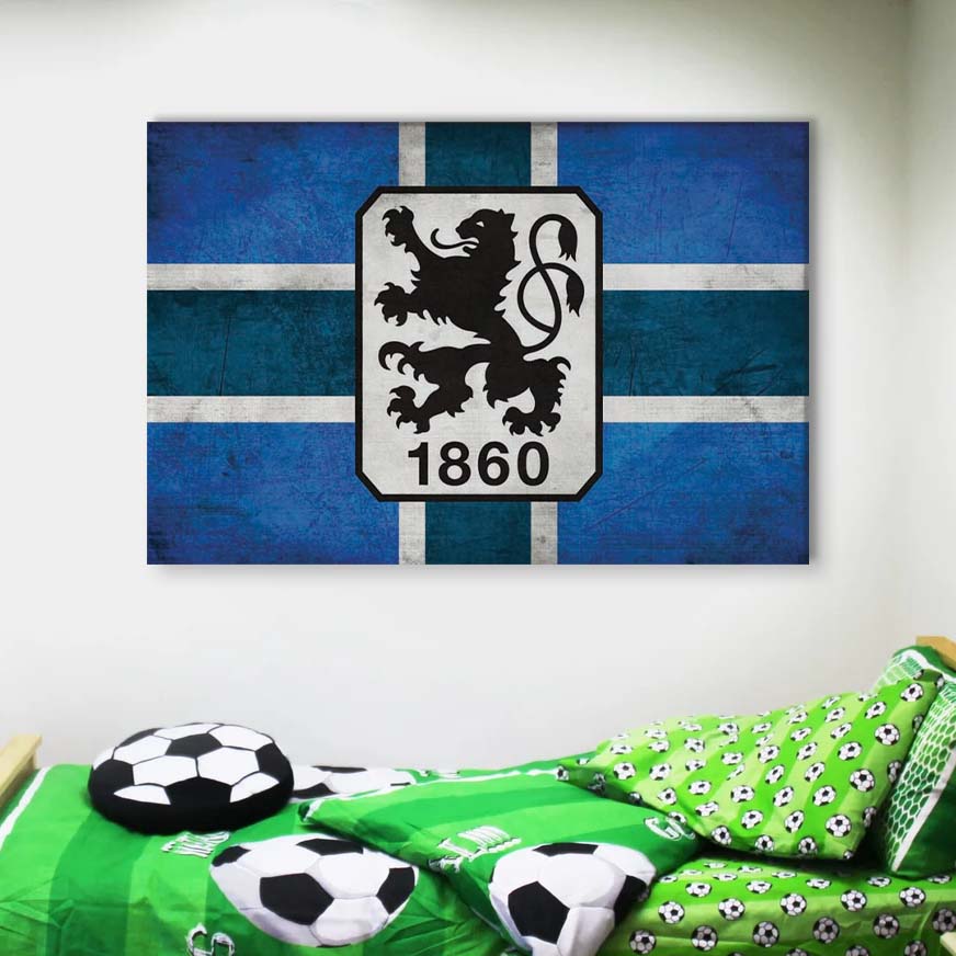 TSV 1860 München Blau 01 TSV Leinwandbilder – Bild 4