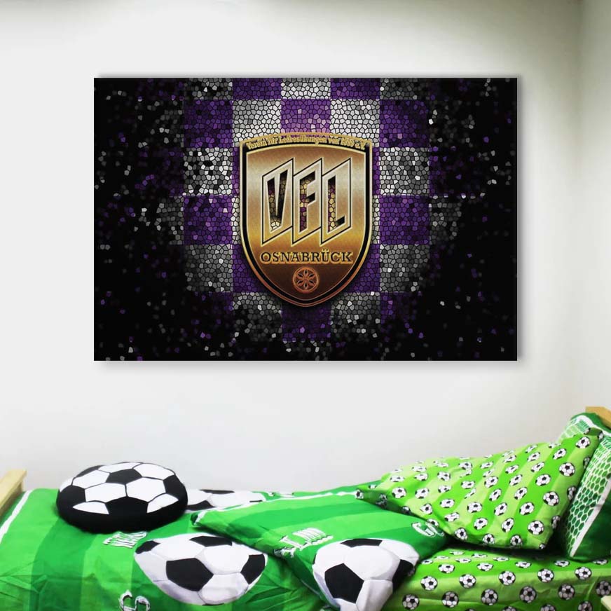 VfL Osnabrück Violett-Weiß Kariert Leinwandbilder – Bild 4