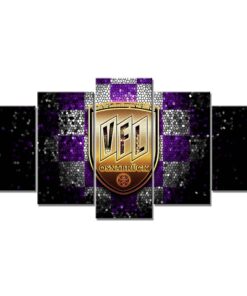 VfL Osnabrück Violett-Weiß Kariert Leinwandbilder