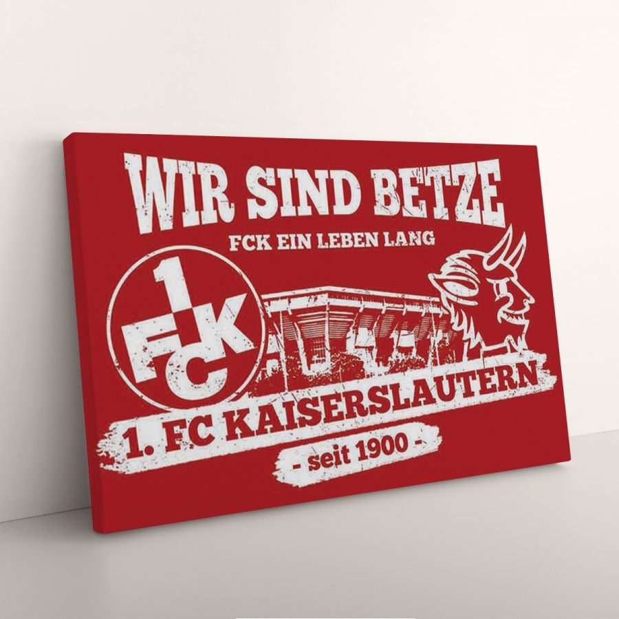 1. FC Kaiserslautern Wir sind Betze – Ein Leben lang 1FCK Leinwandbilder – Bild 7