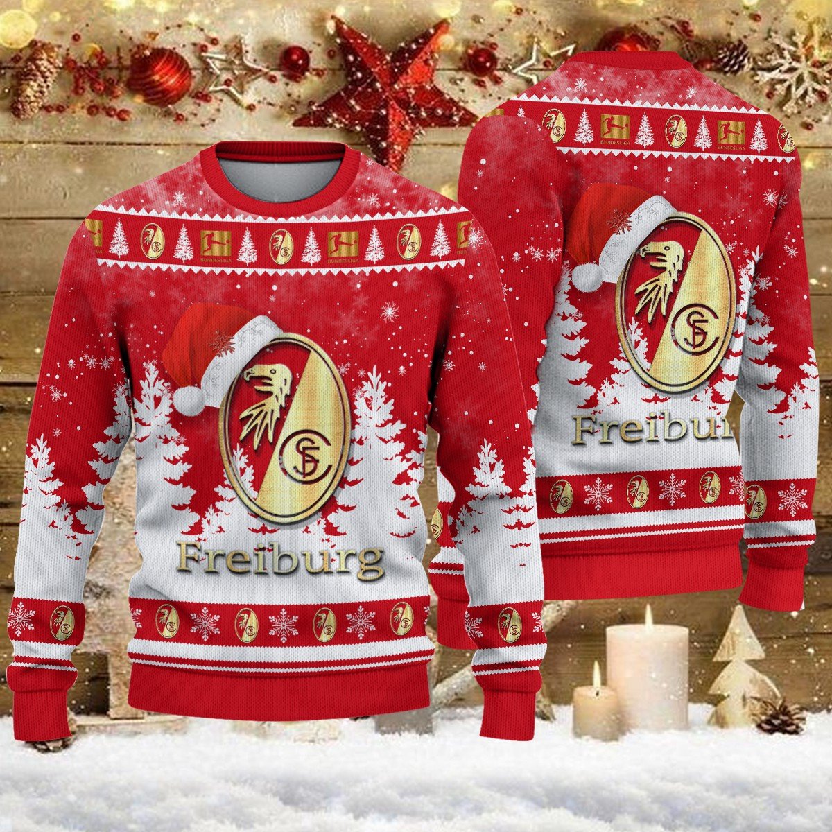 Weihnachtspullover SC Freiburg – Ugly Christmas Sweater