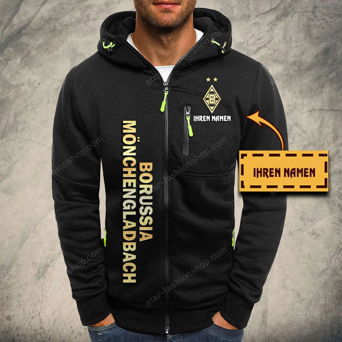 Borussia Mönchengladbach Kapuzensweatjacke – Bild 2