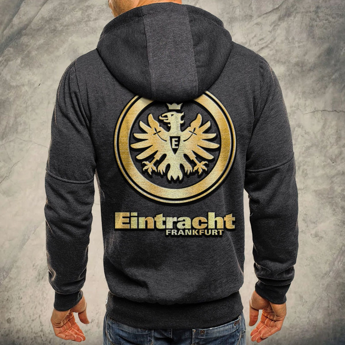 Eintracht Frankfurt Kapuzensweatjacke – Bild 5