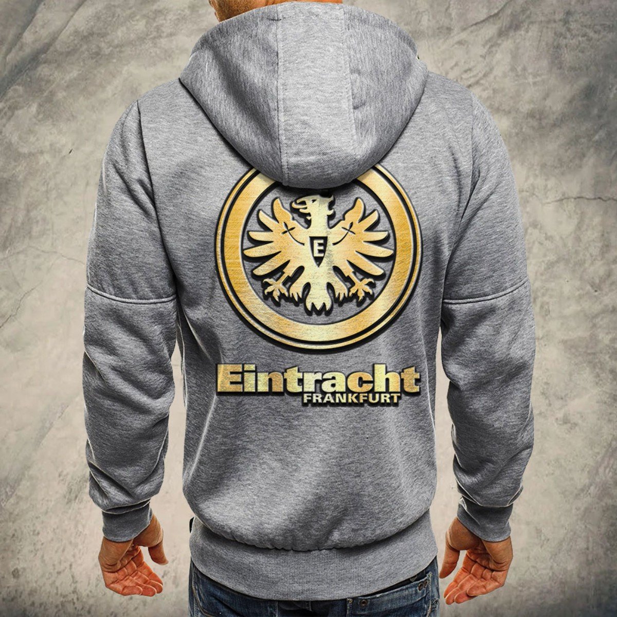 Eintracht Frankfurt Kapuzensweatjacke – Bild 7