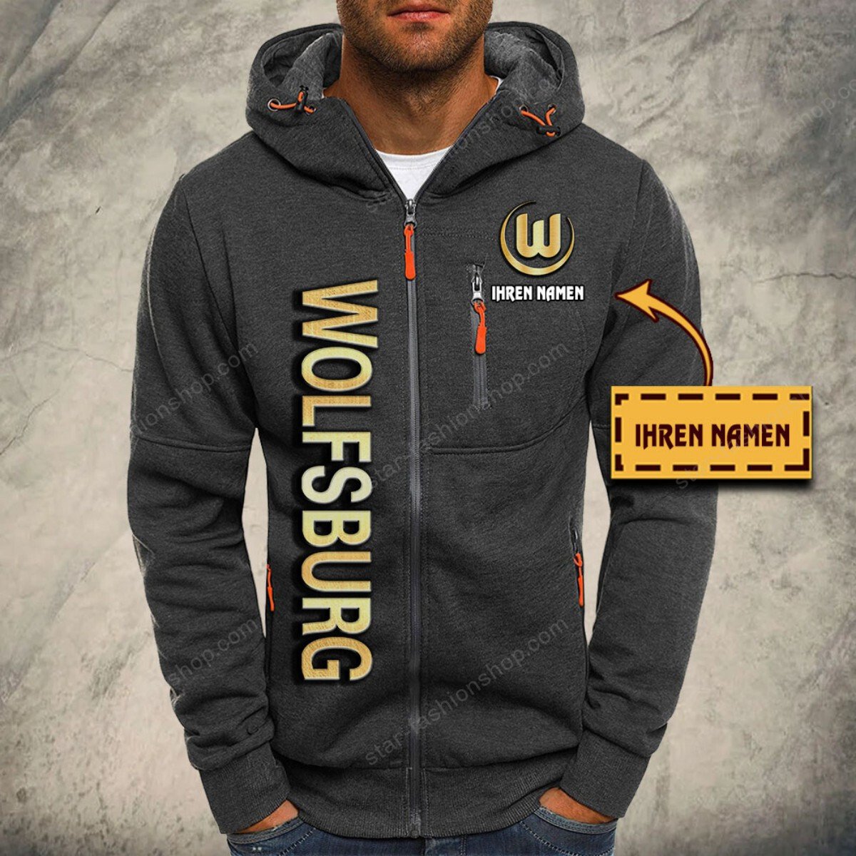 VfL Wolfsburg Kapuzensweatjacke – Bild 4