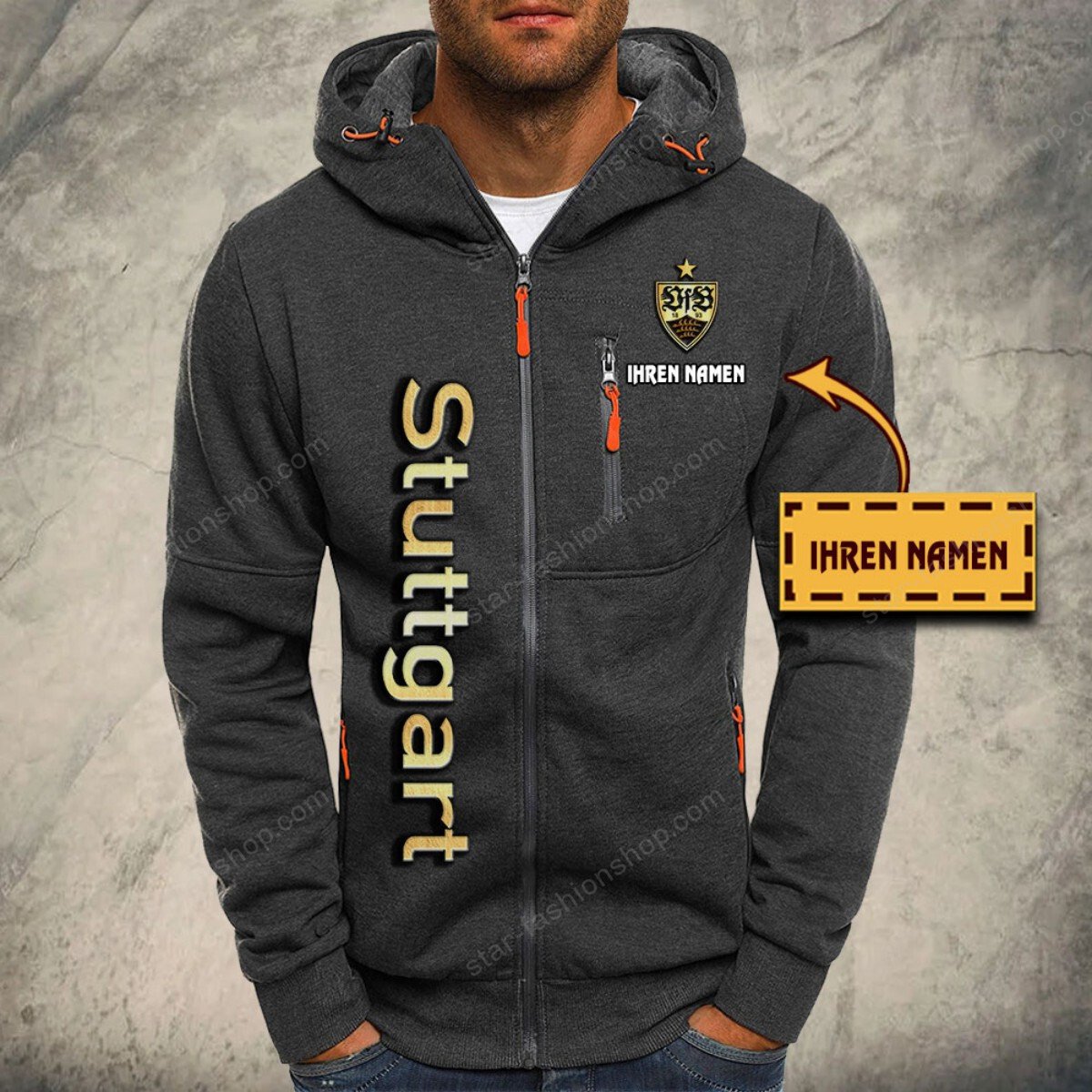 VfB Stuttgart Kapuzensweatjacke – Bild 4