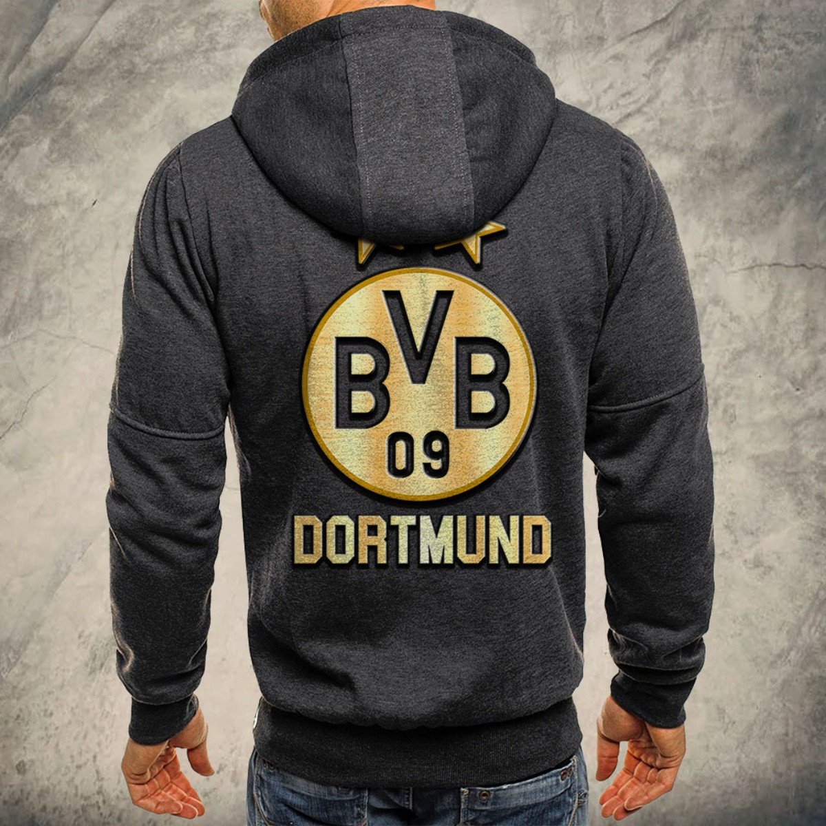 Borussia Dortmund Kapuzensweatjacke – Bild 5