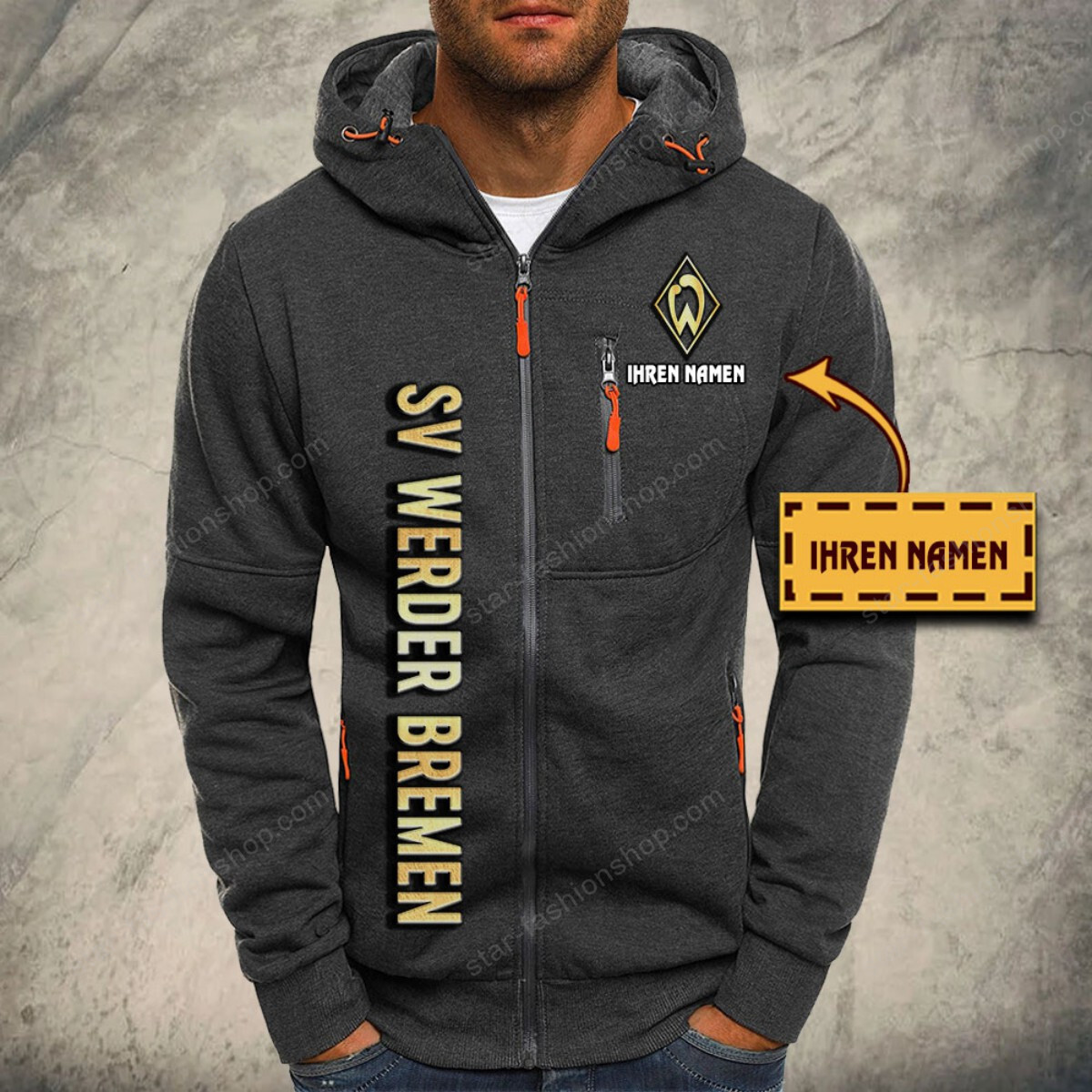 Werder Bremen Kapuzensweatjacke – Bild 4