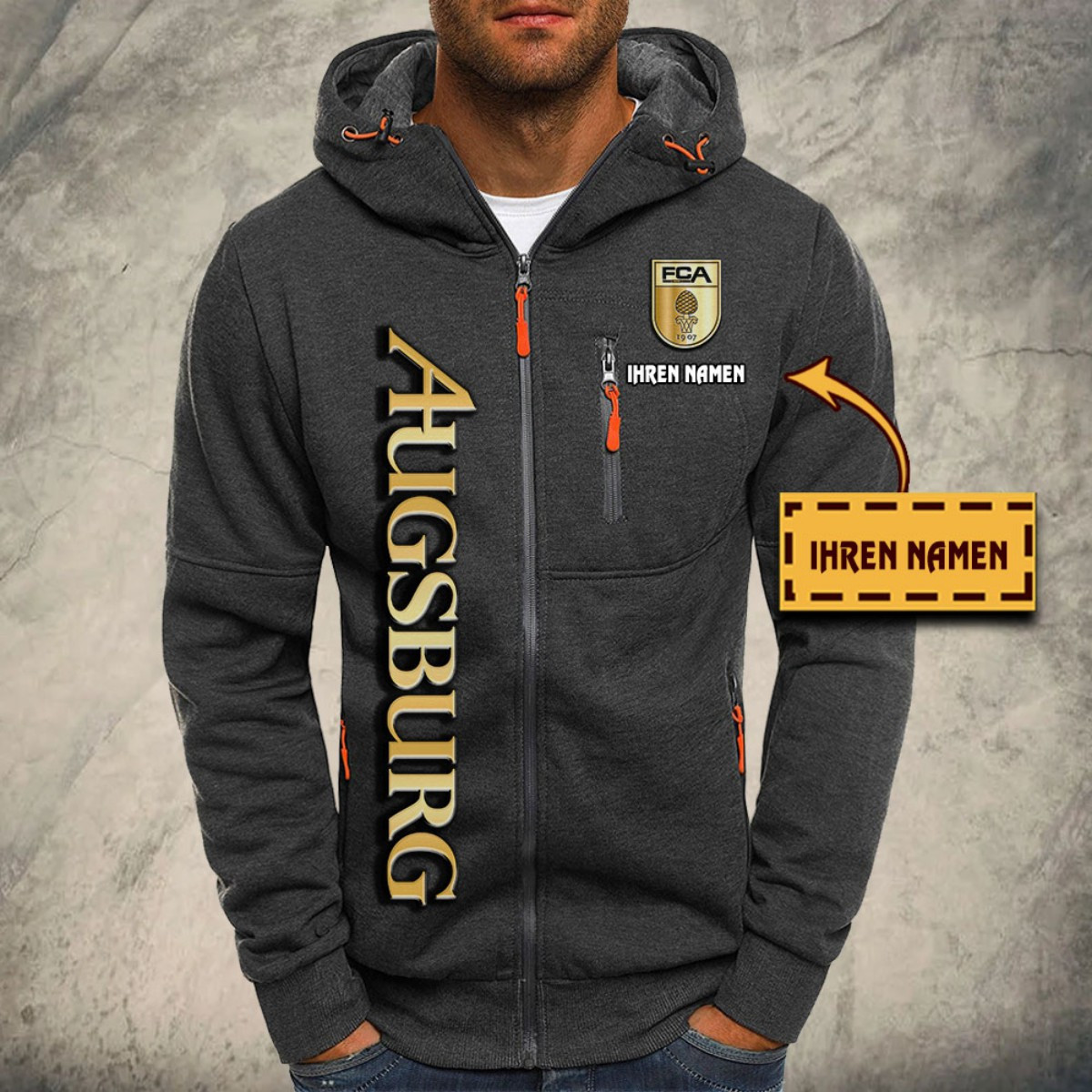 FC Augsburg Kapuzensweatjacke – Bild 4