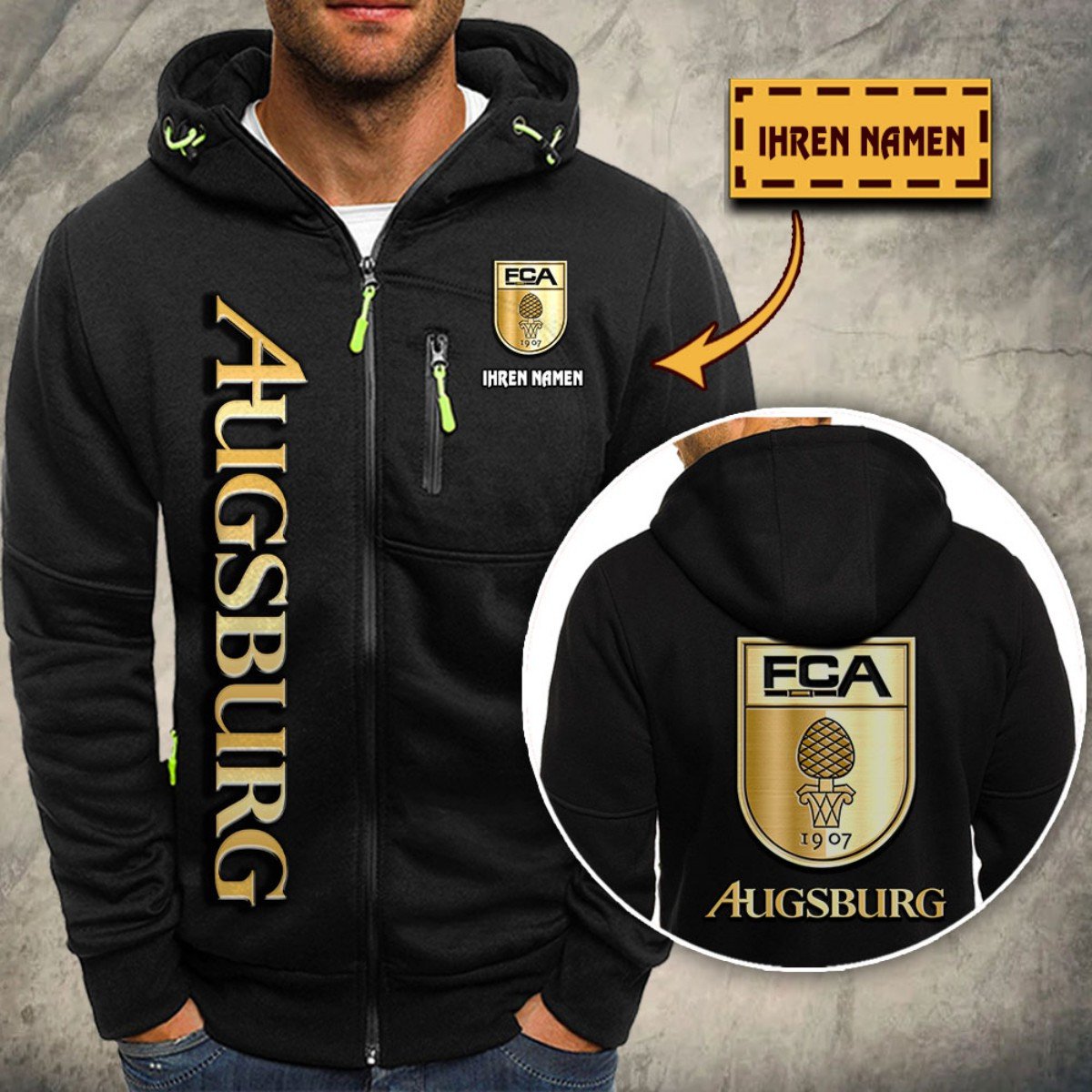 FC Augsburg Kapuzensweatjacke