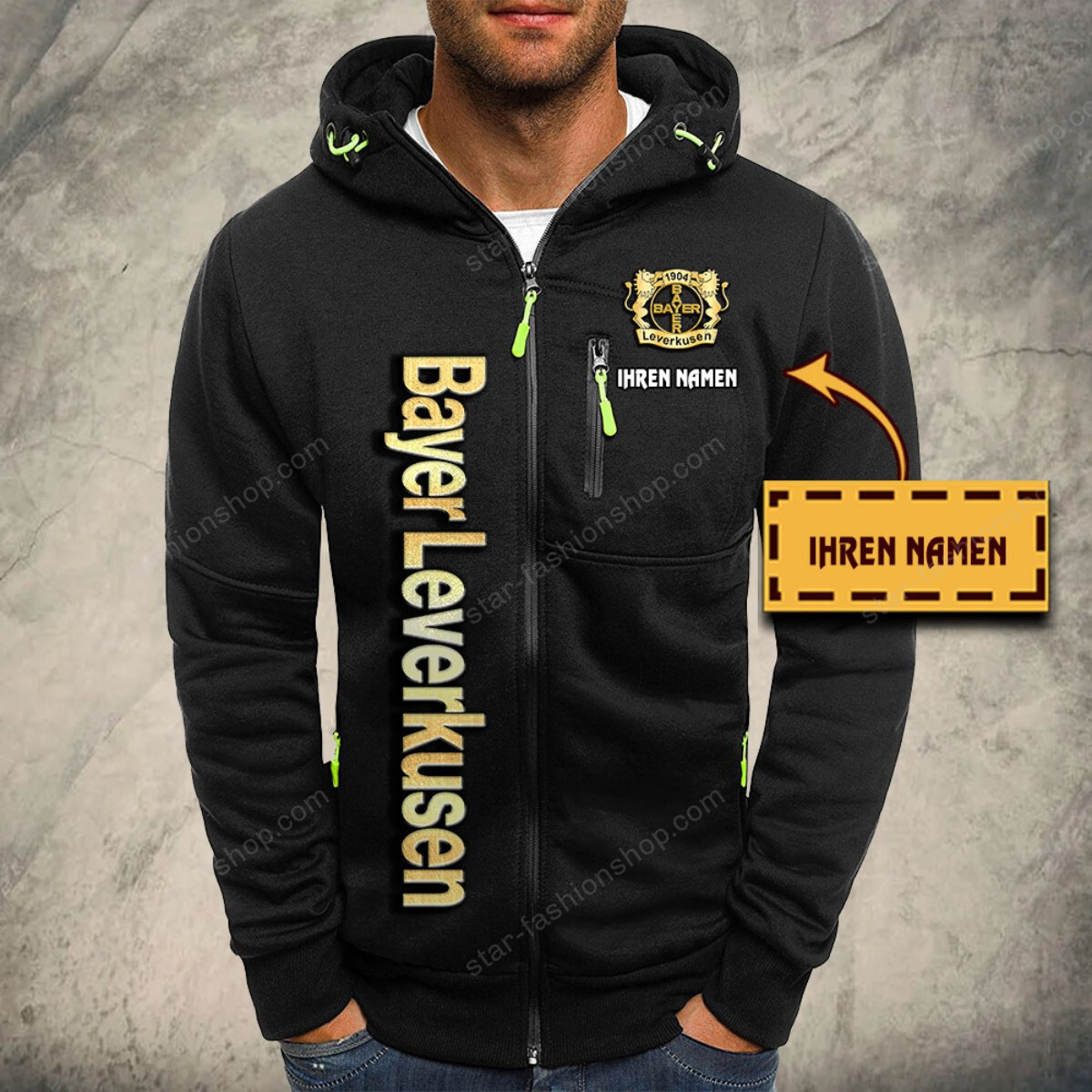 Bayer 04 Leverkusen Kapuzensweatjacke – Bild 2