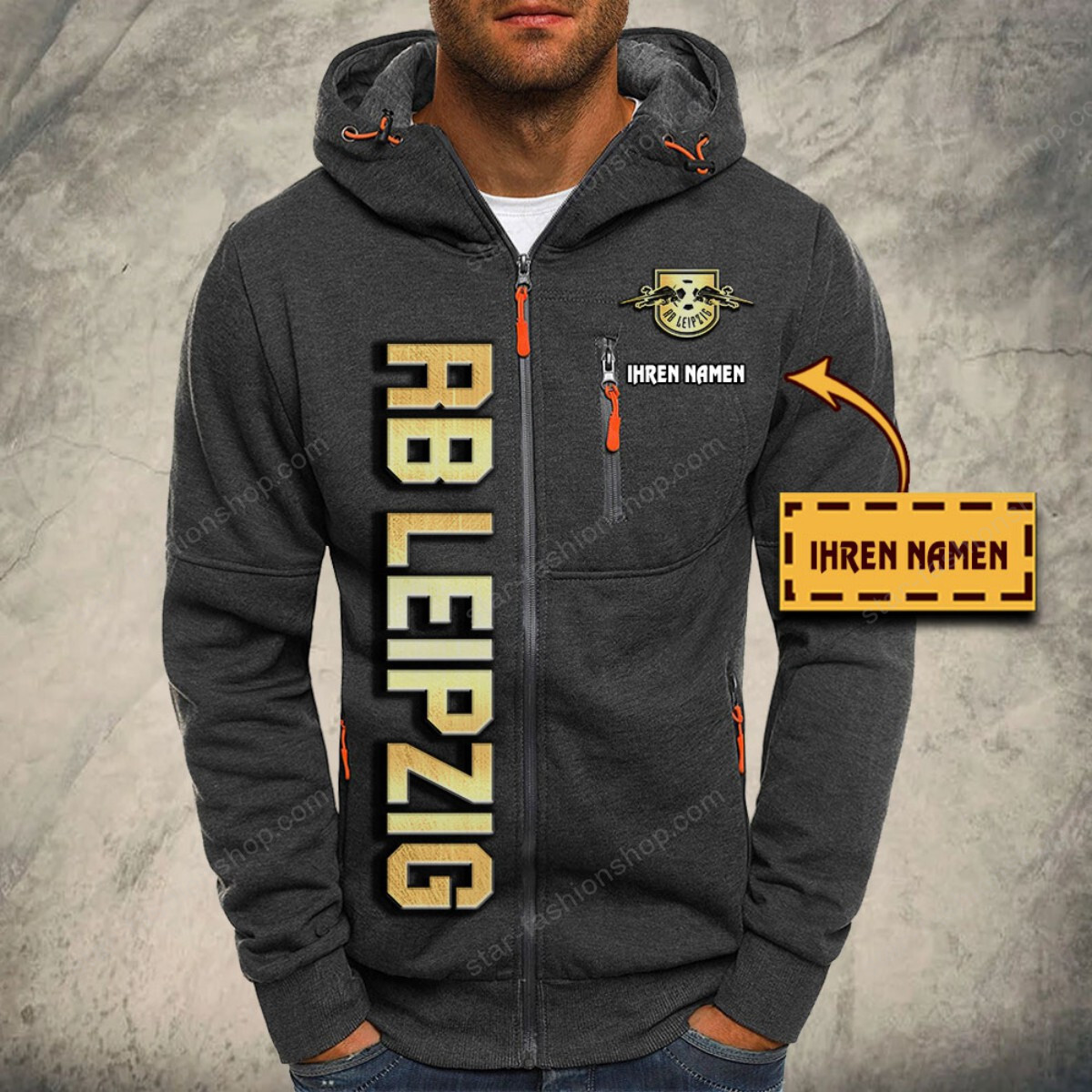 RB Leipzig Kapuzensweatjacke – Bild 4