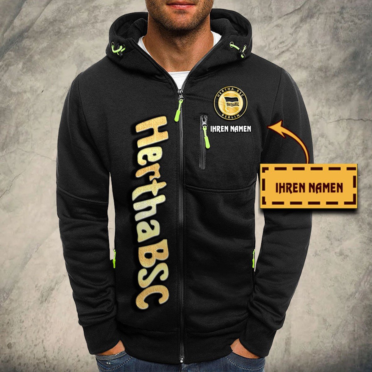 Hertha BSC Kapuzensweatjacke – Bild 2