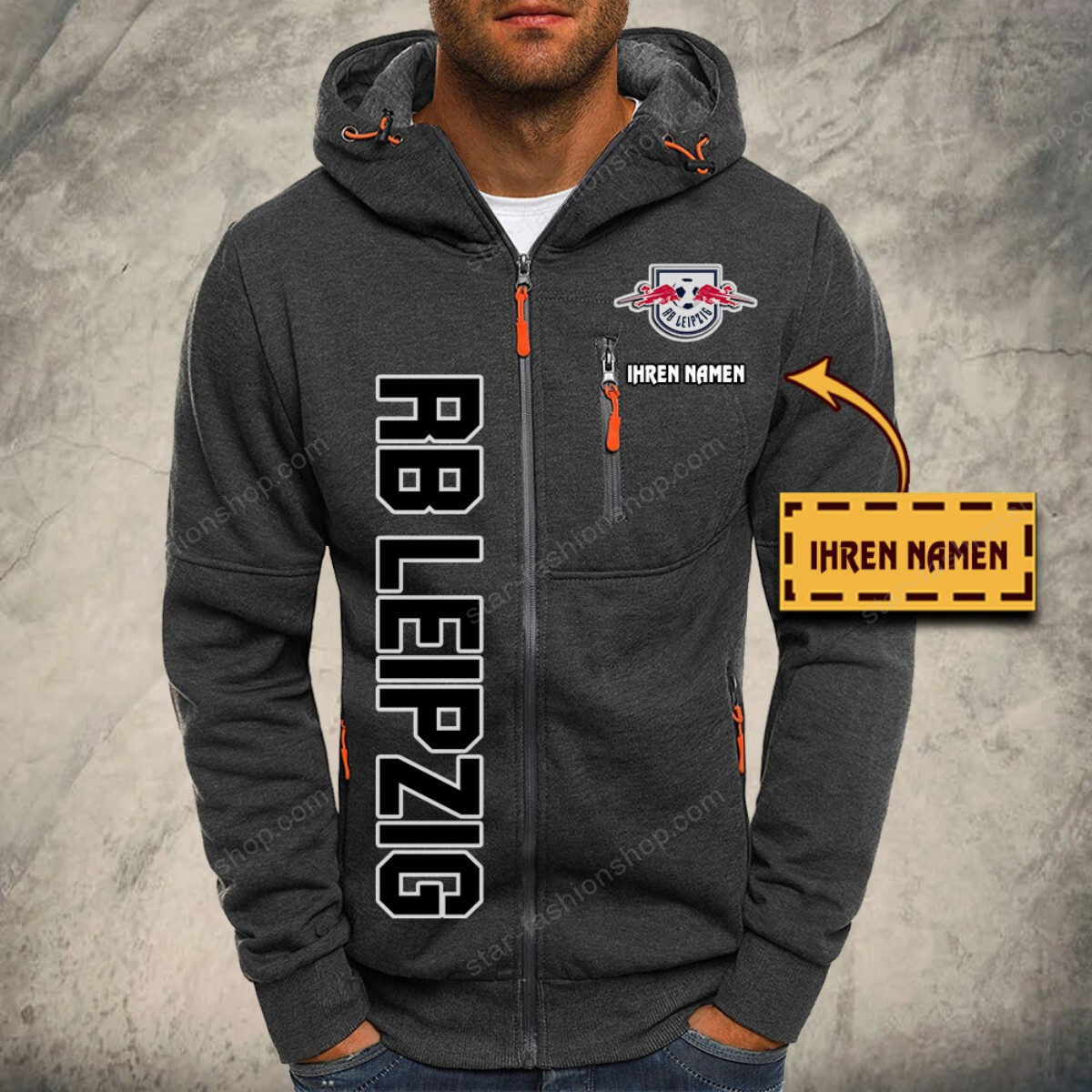 RB Leipzig Kapuzensweatjacke – Bild 4