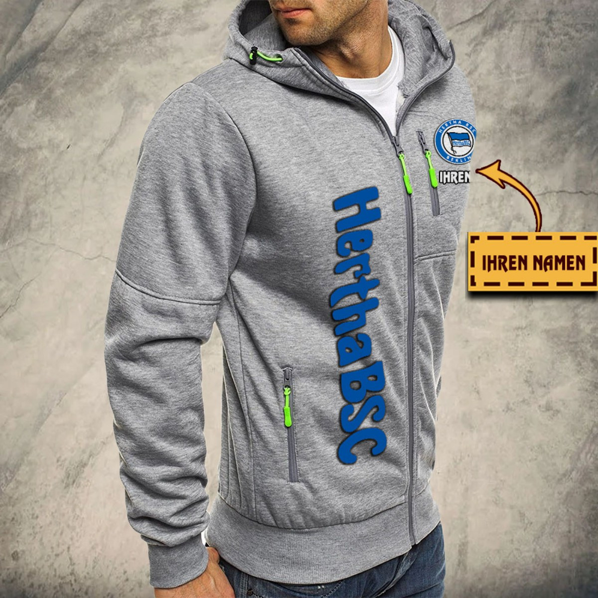 Hertha BSC Kapuzensweatjacke – Bild 6