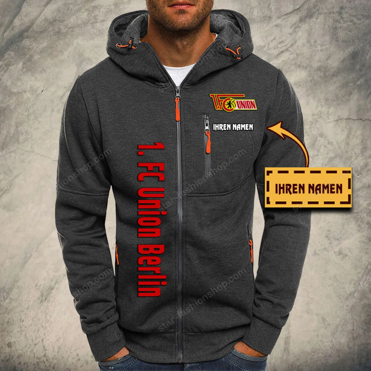 Union Berlin Kapuzensweatjacke – Bild 4