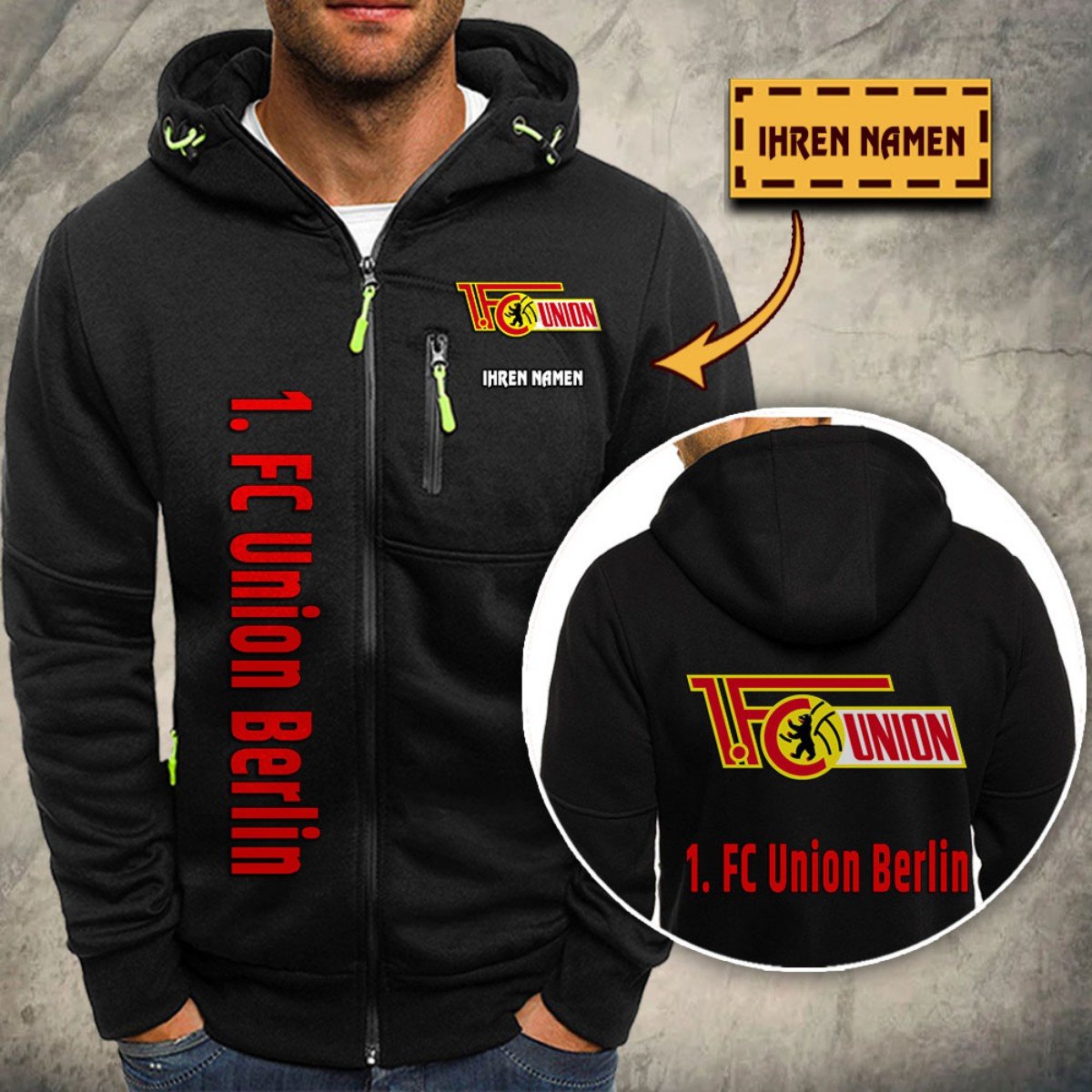 Union Berlin Kapuzensweatjacke