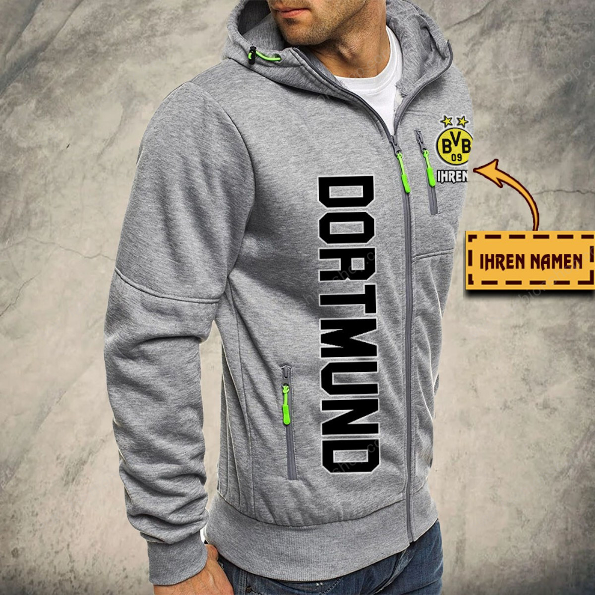Borussia Dortmund Kapuzensweatjacke – Bild 6