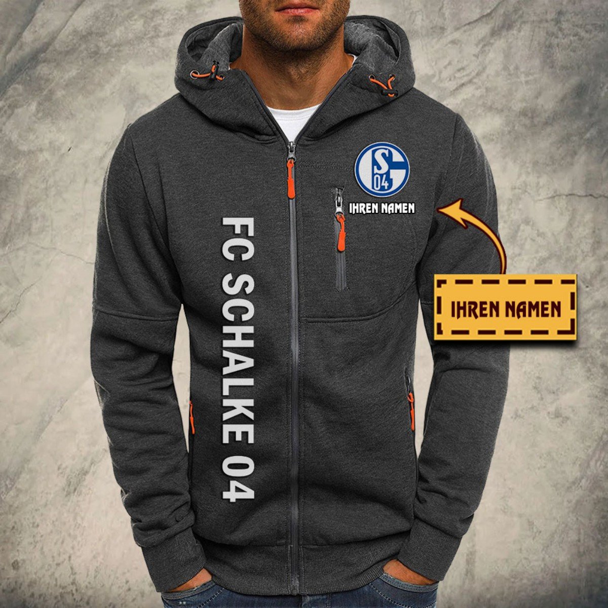 Schalke 04 Kapuzensweatjacke – Bild 4