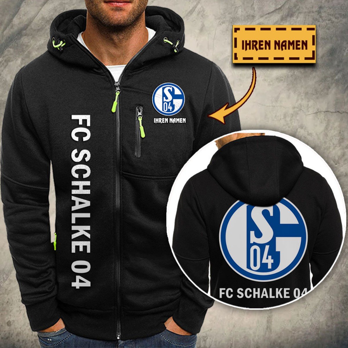 Schalke 04 Kapuzensweatjacke