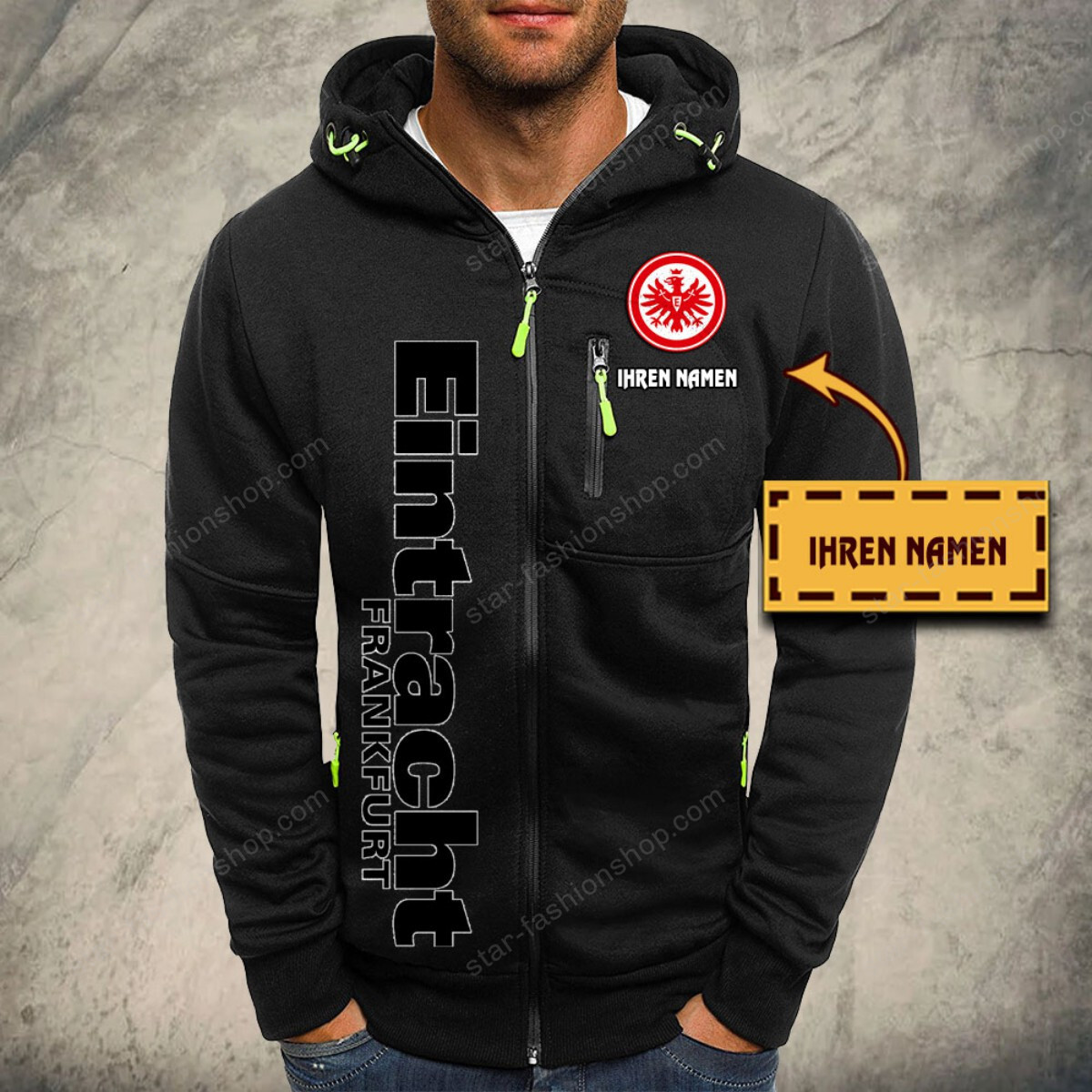 Eintracht Frankfurt Kapuzensweatjacke – Bild 2