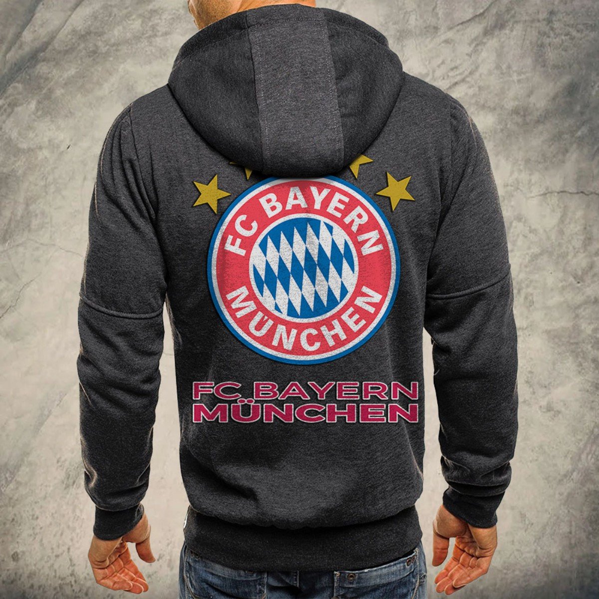 Bayern München Kapuzensweatjacke – Bild 5