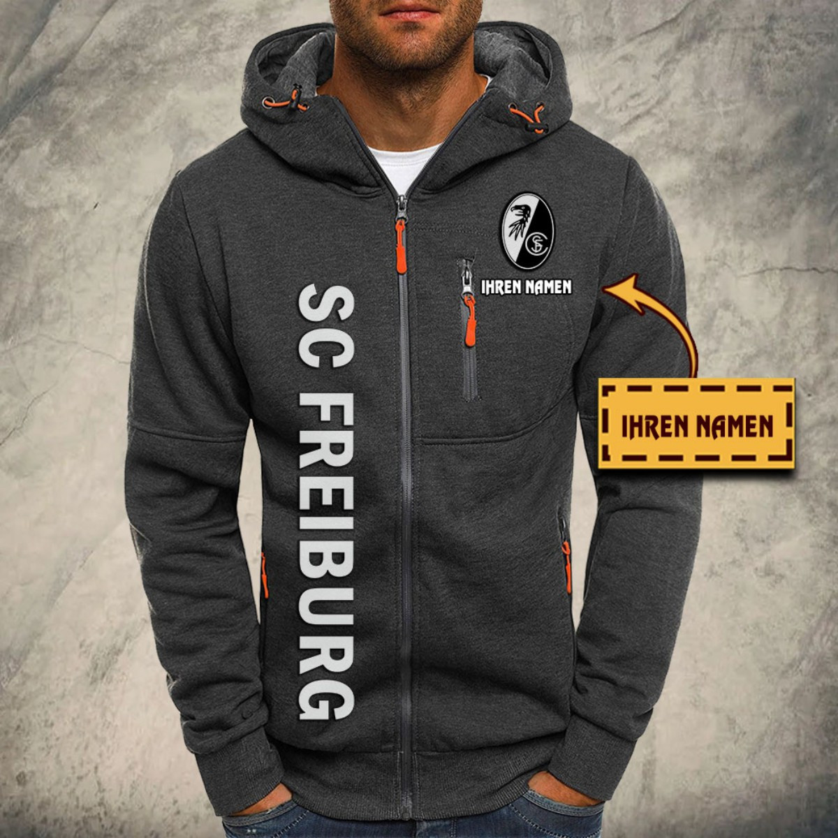 SC Freiburg II Kapuzensweatjacke – Bild 4