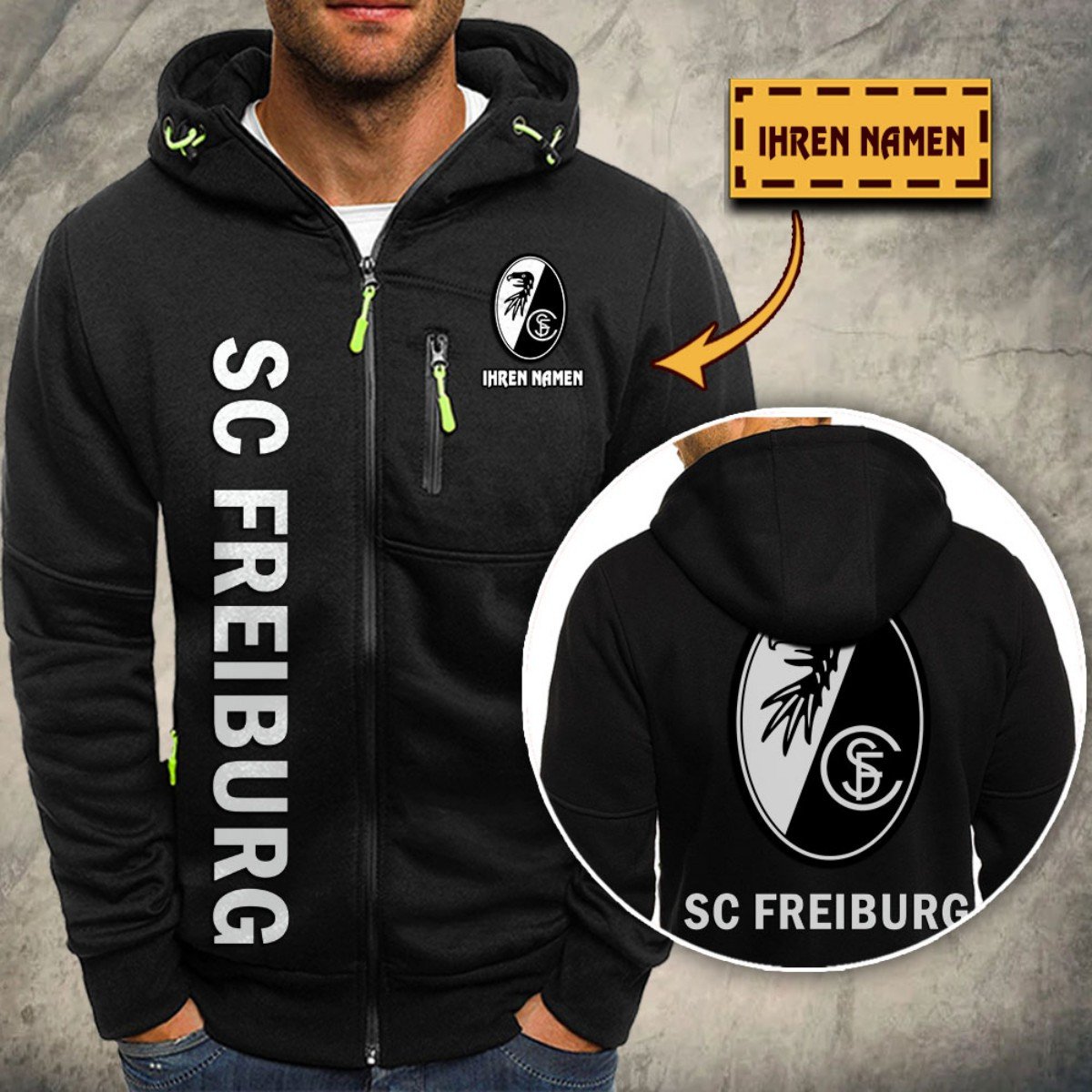 SC Freiburg II Kapuzensweatjacke