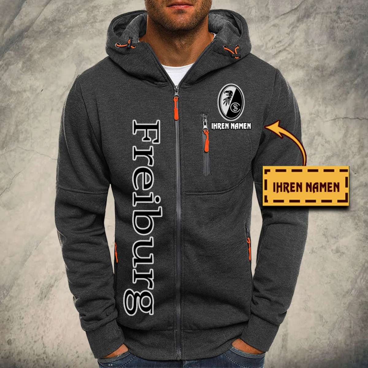 SC Freiburg Kapuzensweatjacke – Bild 4