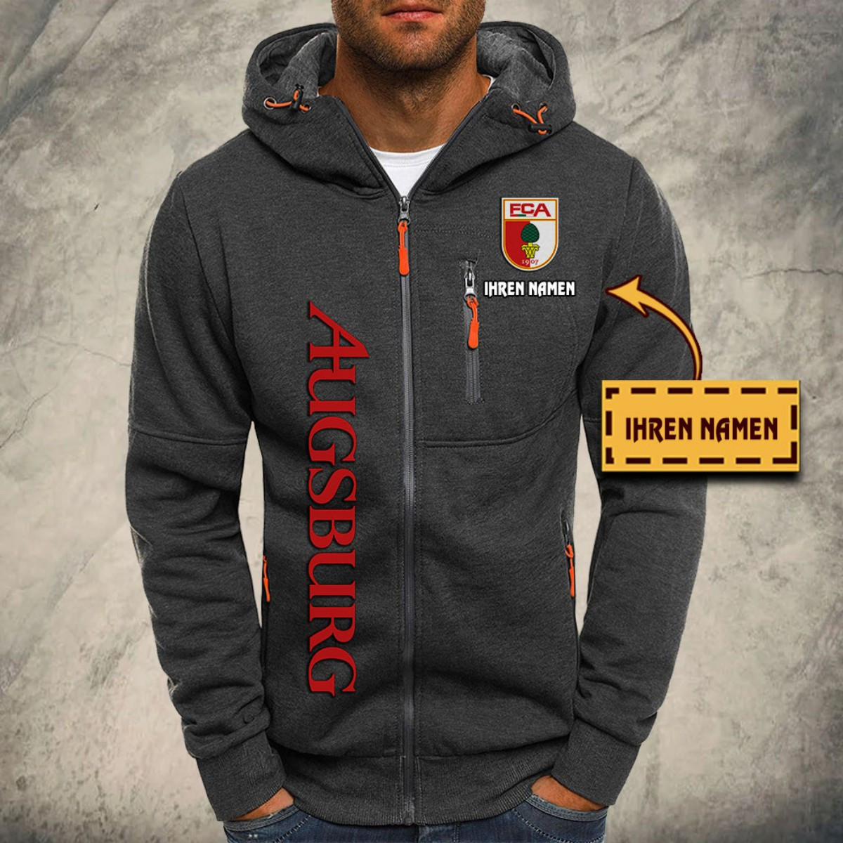 FC Augsburg Kapuzensweatjacke – Bild 4