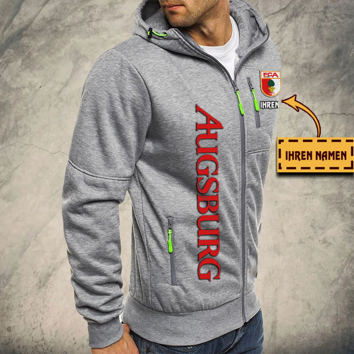 FC Augsburg Kapuzensweatjacke – Bild 6