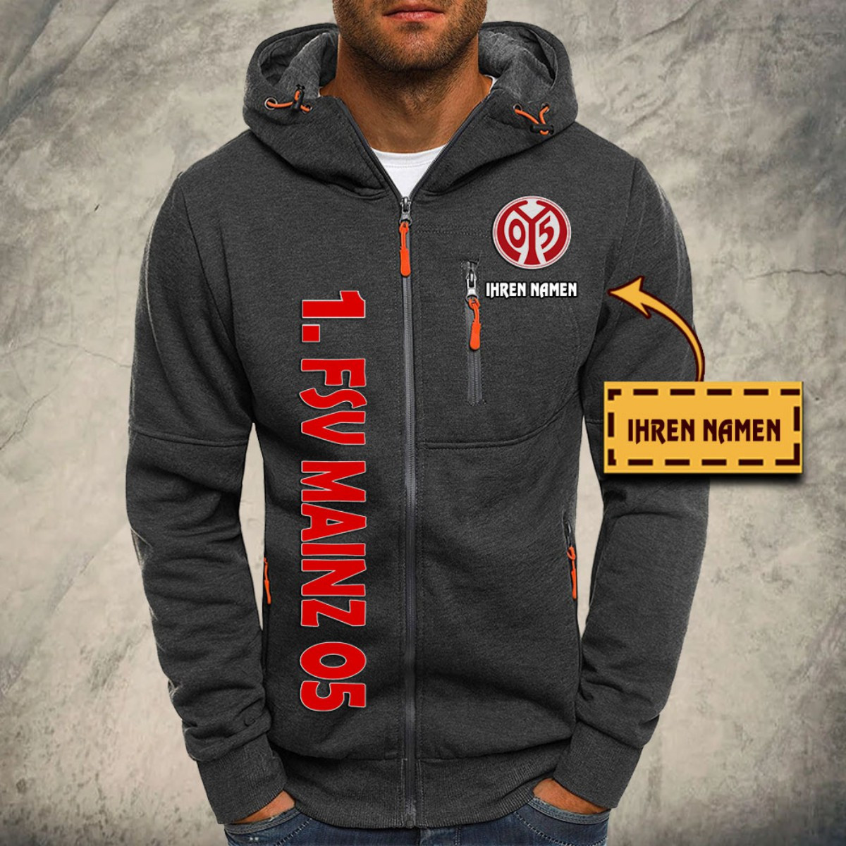 1. FSV Mainz 05 Kapuzensweatjacke – Bild 4