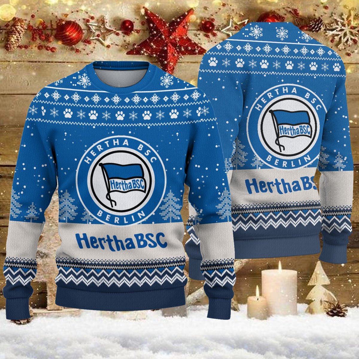 Weihnachtspullover Hertha BSC – Ugly Christmas Sweater