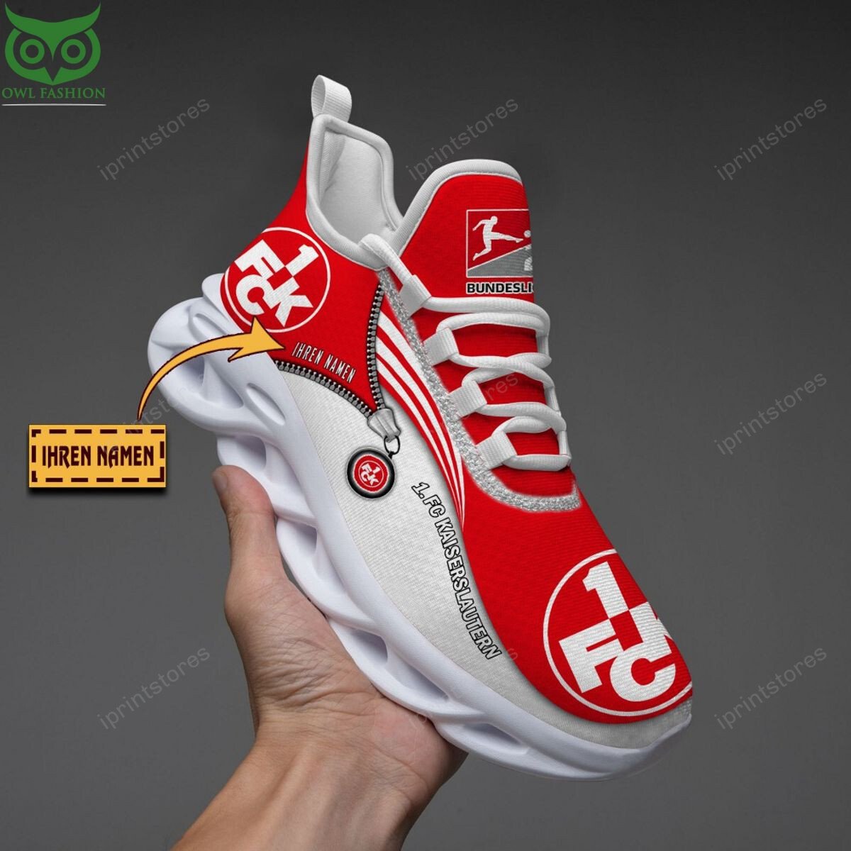 FC Kaiserslautern Reißverschlussmuster Schuhe
