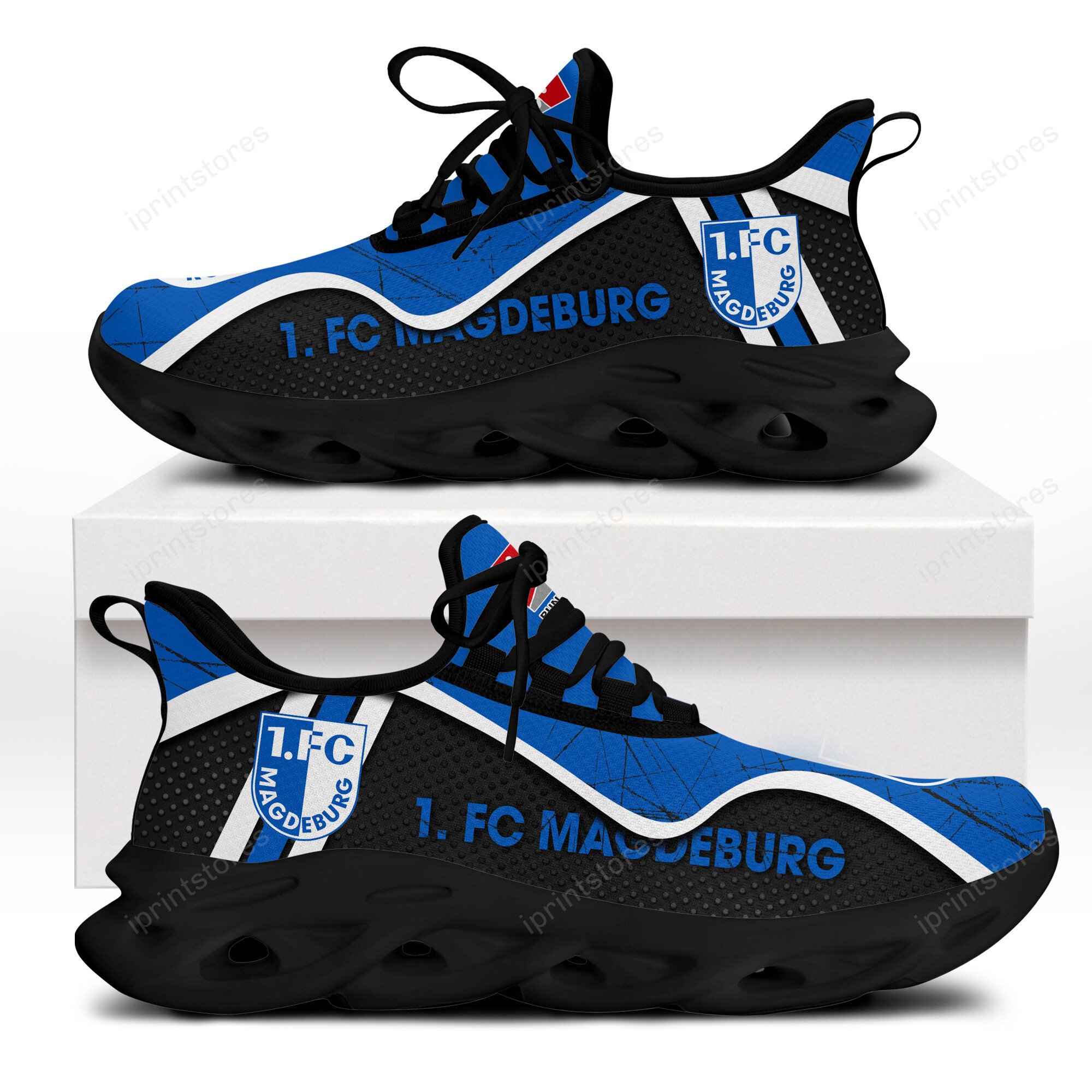 FC Magdeburg Kratzfester Vintage-Stil Schuhe