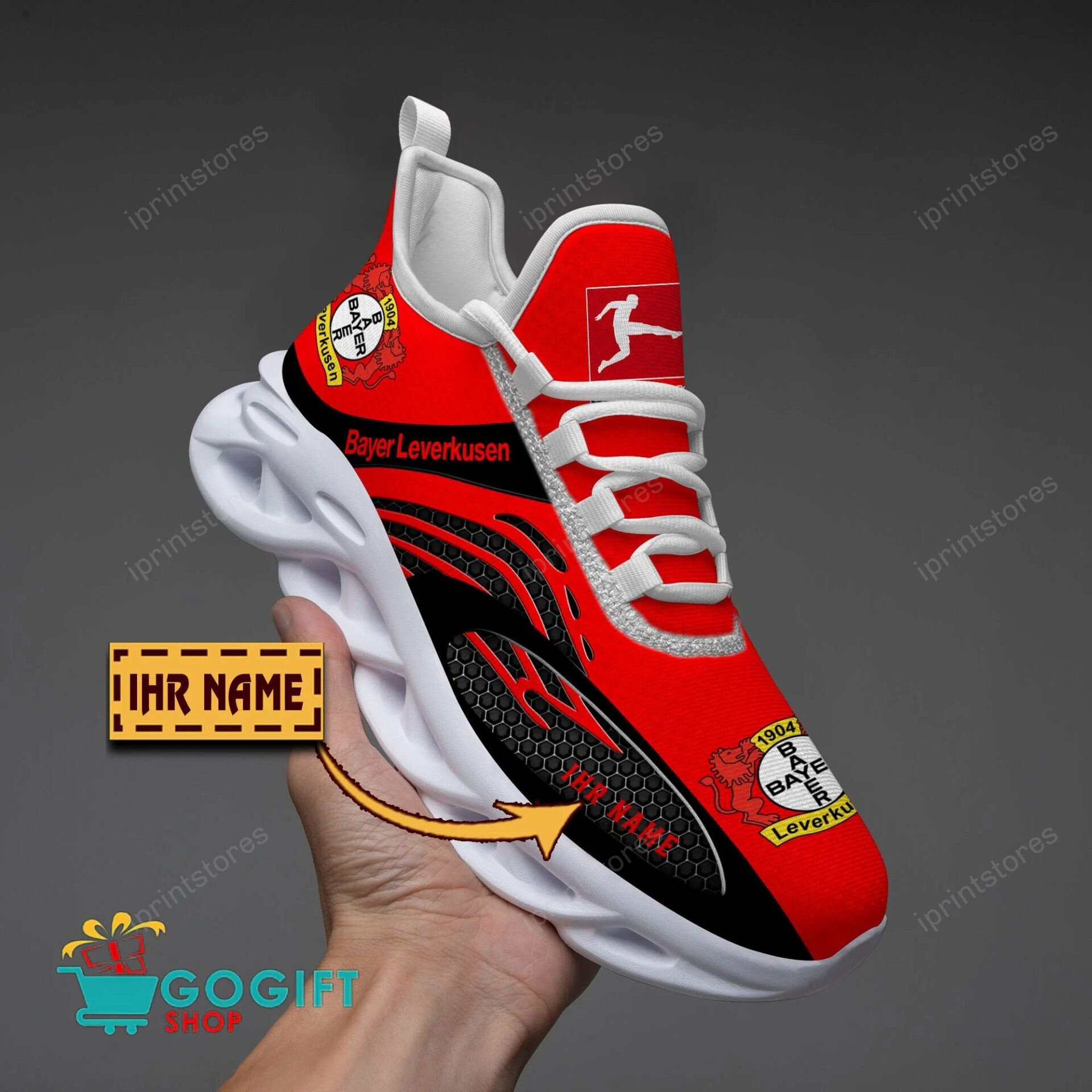 Bayer 04 Leverkusen Logo Pattern Schuhe – Bild 2