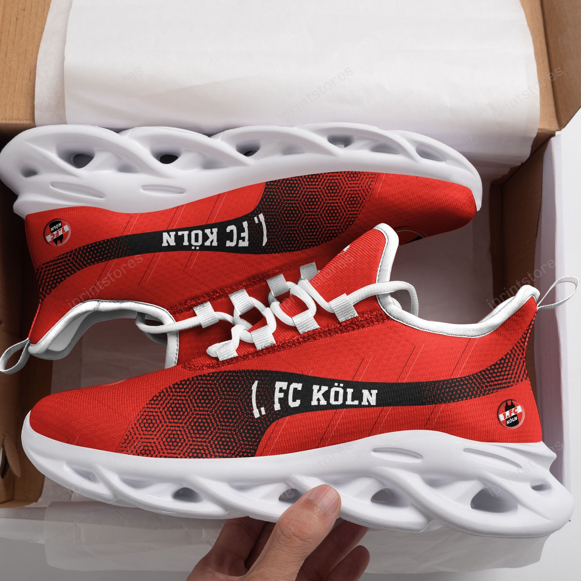1. FC Köln Logo Muster Schuhe – Bild 2