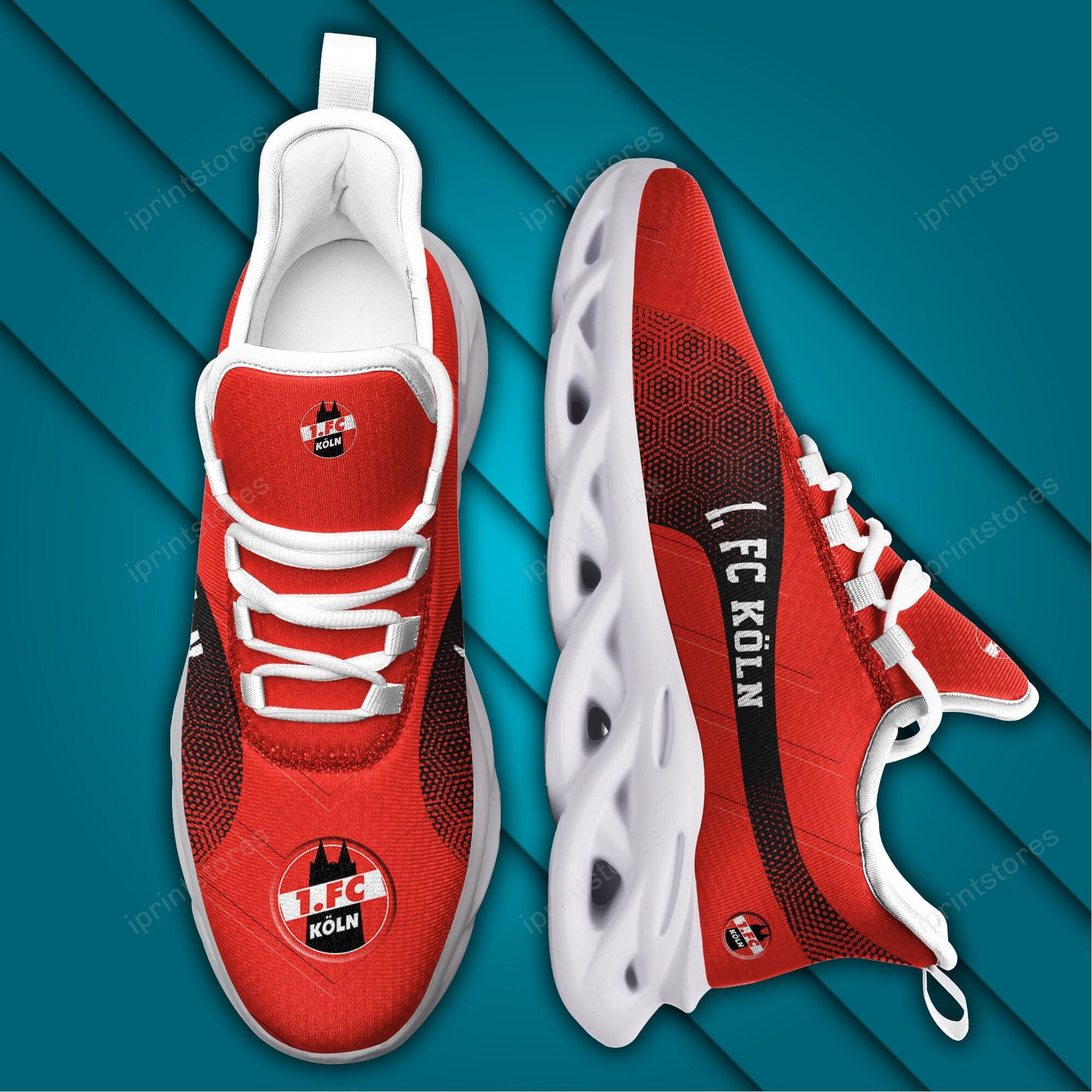 1. FC Köln Logo Muster Schuhe