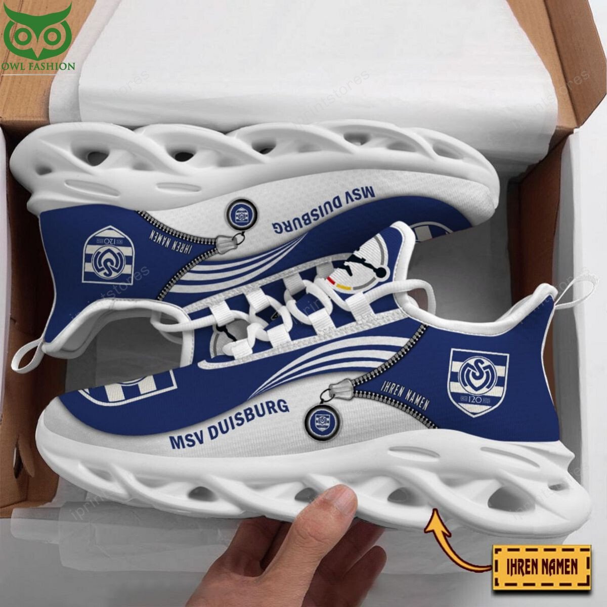 MSV Duisburg Reißverschlussmuster Schuhe – Bild 2