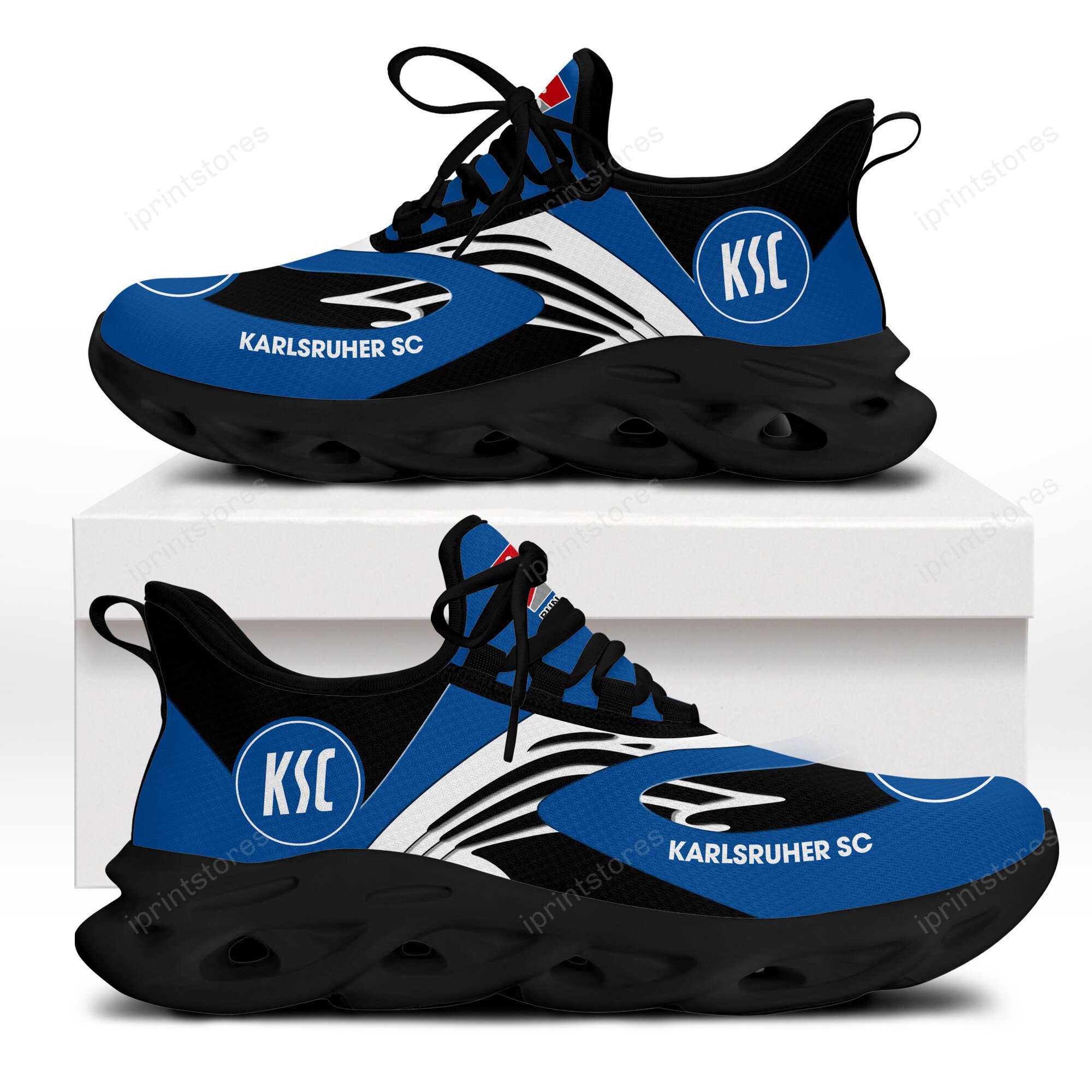 Karlsruher SC Flügelstil Schuhe