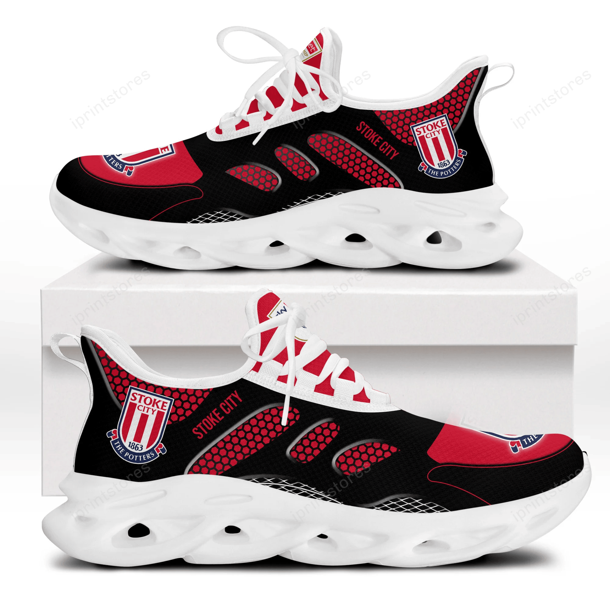 Stoke City F.C. Großes Logo Schuhe