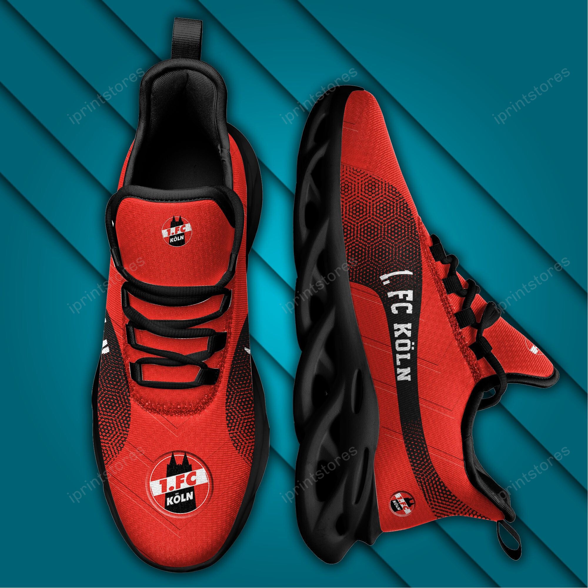 1. FC Köln Logo Muster Schuhe