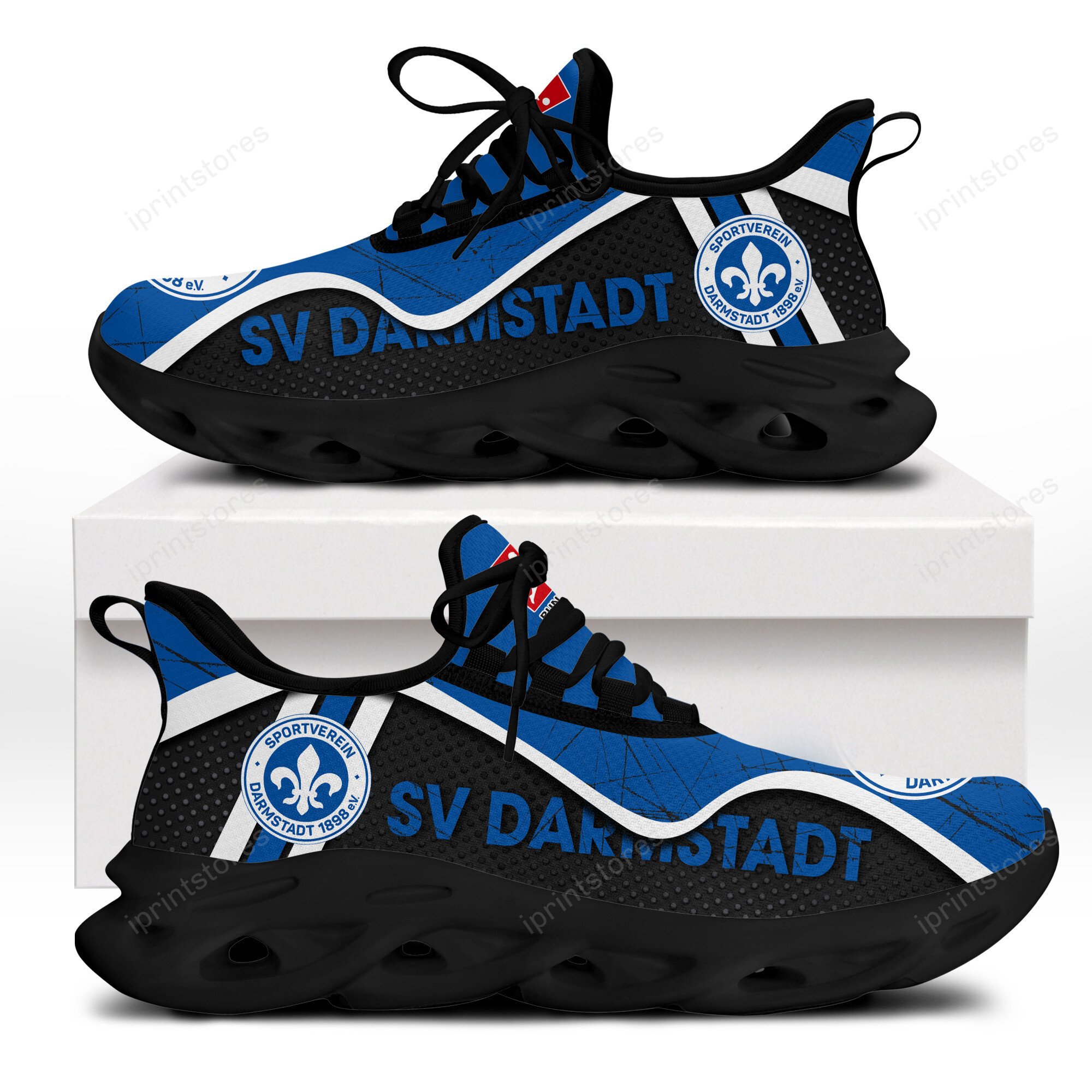 SV Darmstadt Kratzfester Vintage-Stil Schuhe