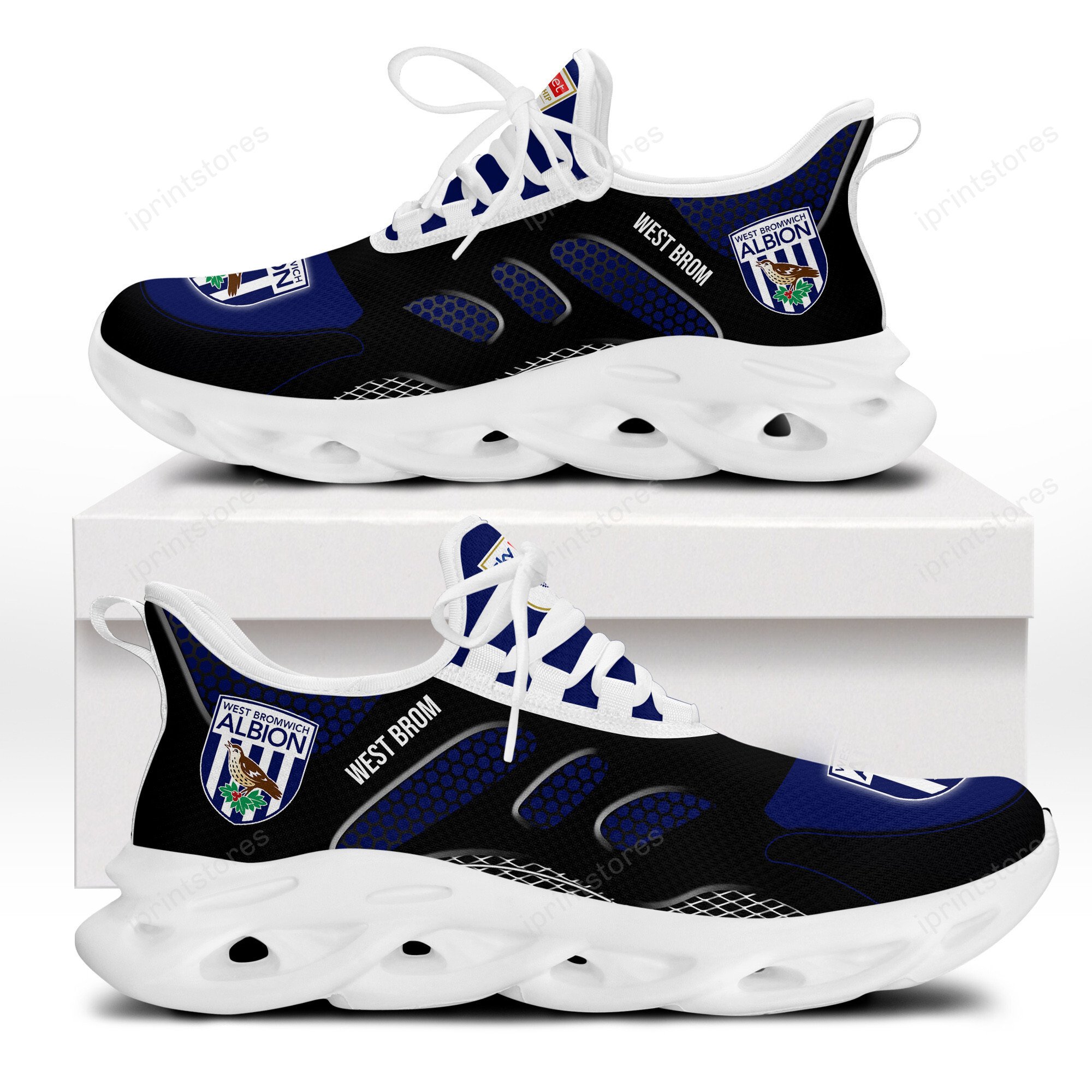 West Bromwich Albion F.C. Großes Logo Schuhe